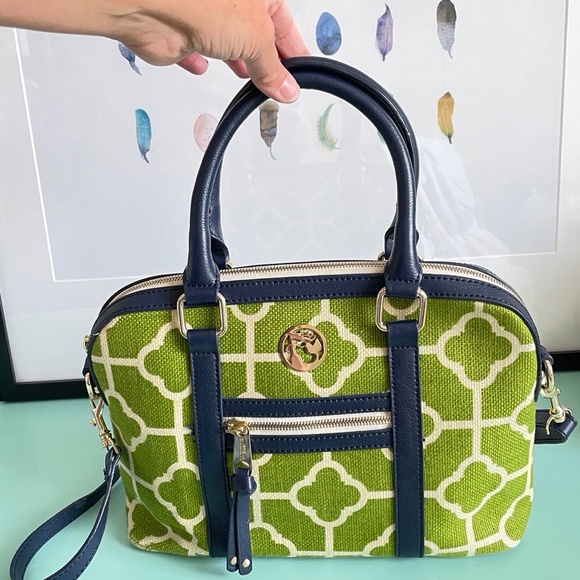 Spartina 449 tote green navy cream - Picture 5 of 12